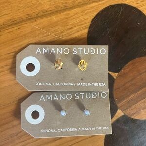 Two pair of Amano Studio Stud Earrings
